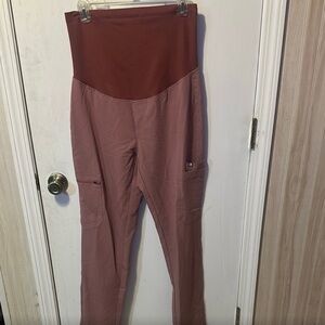 Figs Women's Maternity Mauve Scrub Pants